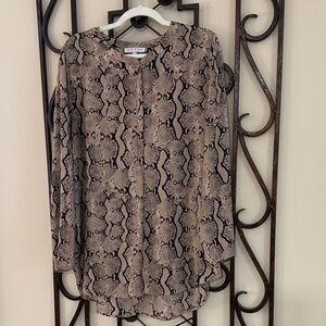 Snake Print Women's Top - XL